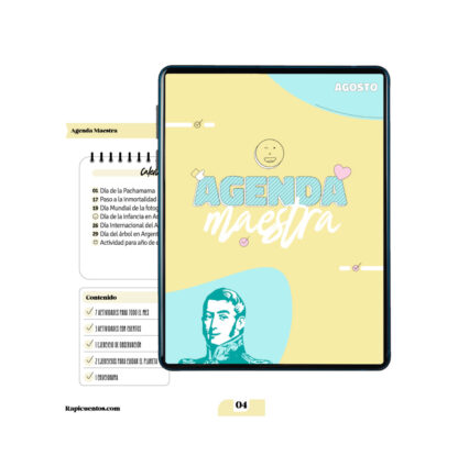 Agenda Maestra - Agosto - Imagen 2