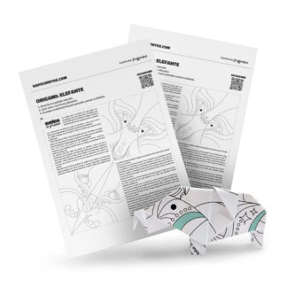 Elefante origami + cuento